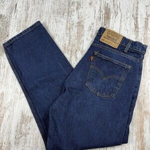 Vintage Levi's 505 Orange Tab Sz 36x30 90's‎ Retro Made in USA Darkwash